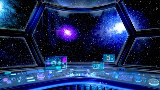 Spaceship White Noise to Sleep  10 Hour Space Ambience [upl. by Inot]