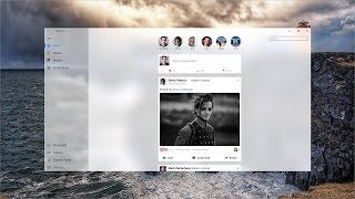 Facebook Redesign with New Windows Fluent Design System  Designed with Adobe XD  Speedart [upl. by Sirromaj]