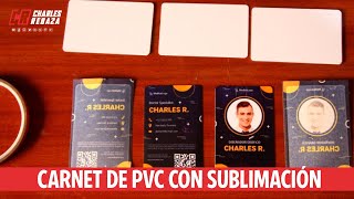 🤔CÓMO SUBLIMAR TARJETAS de PVC  FOTOCHECK  CREDENCIAL [upl. by Ynnor193]