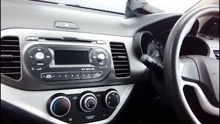 Kia Picanto 2011 onwards radio removal guide  refit  part numbers [upl. by Beera]