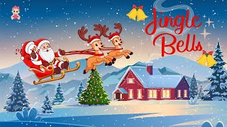 Jingle Bells  Fun Christmas Song for Kids  SingAlong amp Festive Animation [upl. by Arodnahs519]