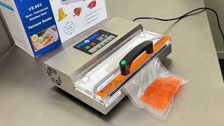 How to use Pac Food VS603 Vacuum Sealer Easy Instructions [upl. by Nnorahs386]