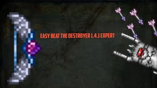 Terraria  how to easy beat The Destroyer  expert mode 141 [upl. by Lekkim474]