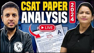 Complete UPSC CSAT 2024 Paper Analysis amp Answer Key  UPSC Prelims 2024  CSAT Paper  PWOnlyIAS [upl. by Skylar]