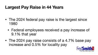 2024 Federal Pay Raise [upl. by Llig382]