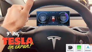 Tesla 9 İnç Ekran İnceleme ve Montajı  HansshowOfficial [upl. by Chien512]