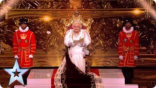 The Queen dishes out a Royal roasting  SemiFinals  BGT 2019 [upl. by Odlaw704]