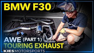 AWE Touring Exhaust Installation on a 2013 BMW F30 335i xDrive Part 1 [upl. by Glynn]