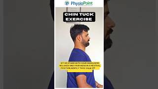 Chin tuck exercise for neck pain drsuniltank chintuck neckpain health2023 shorts [upl. by Srini]