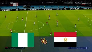 NIGERIA vs EGYPT  FULL MATCH ALL GOALS  PES REALISTIC GAMEPLAY PC [upl. by Patman266]