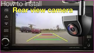 DIY universal rear view camera install How to Easy [upl. by Keare539]