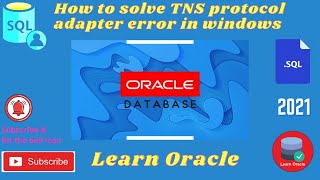 How to resolve tns protocol adapter error [upl. by Allen]