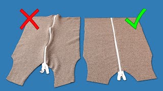 A sewing trick how to sew a zipper correctly without waves [upl. by Irahs310]