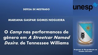 DEFESA DE MESTRADO  MARIANA GASPAR GOMES NOGUEIRA  parte 1 arguição [upl. by Inaffets]