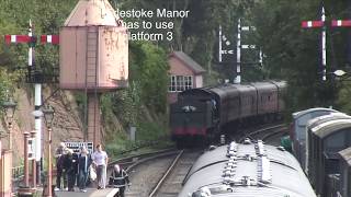 Steam train failure GWR 280 2857 unable to release the train brakes [upl. by Llewkcor]