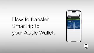 How to transfer your plastic SmarTrip® cards to your Apple Wallet [upl. by Relyat12]