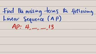 How to find the nth terms of Arithmetic progression Sequence using Algebraic Substitution [upl. by Yrtnej393]