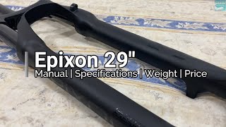 SR Suntour Epixon  Specifications  Weight  Price [upl. by Trina]