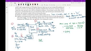 MEB Episode 38 Problem 634 Single condensable component phase equilibrium [upl. by Seerdi]