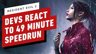 Resident Evil 2 Developers React to 49 Minute Speedrun [upl. by Nalat998]