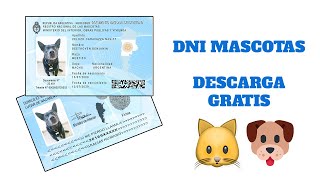 DNI MASCOTAS Archivo PSD TOTALMENTE GRATIS [upl. by Umeh]