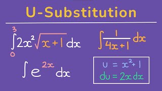 U Substitution Integrals  20 Problems [upl. by Trish564]