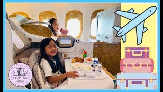 Kaycee amp Rachels first Business Class Airplane Ride [upl. by Rosecan]