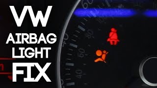 Fix Your Volkswagen Airbag Light For Codes 01217 and 01218 [upl. by Srednas]