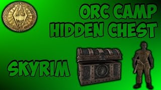 Skyrim Hidden Chest  Orc Camp Dushnikh Yal [upl. by Aisya]