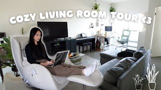 Living room tour of my LA apartment ft Nouhaus Classic Massage Chair [upl. by Anifad707]