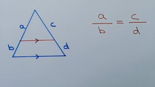 Triangle Proportionality Theorem  Side Splitter Theorem  Proof [upl. by Puna584]