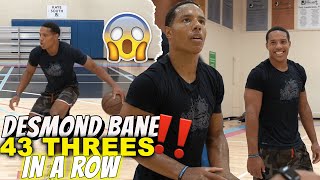 NBA Draft Prospect Desmond Bane hits 43 THREES IN A ROW in NBA PreDraft Workout [upl. by Shep]