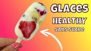 ♡• RECETTE GLACES HEALTHY  SANS SUCRE  •♡ [upl. by Nomled]