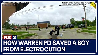 quotHes still breathingquot How Warren PD saved a boy from electrocution [upl. by Atsirtal]