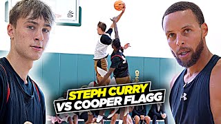 Steph Curry vs Cooper Flagg amp Top HS Players During Scrimmage Curry Camp Day 2 [upl. by Sik]