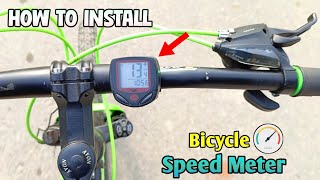 Bicycle Speed Meter  How to Install Bicycle Speed Meter  Cycle Speed Meter Test [upl. by Attenwad882]