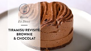 Recette en vidéo  Le Tiramisu revisité Brownie amp Chocolat de Chef Philippe [upl. by Dacie]