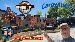 Aeronautica Landing at Carowinds  Complete Walkthrough  April 2023 [upl. by Ttenaj854]