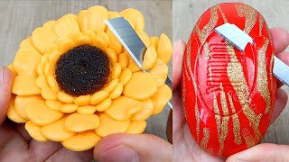 Relaxing Soap Cutting ASMR Satisfying Soap and lipstick cutting Corte de jabón  908 [upl. by Aivatahs]