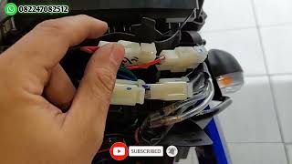 Cara Pasang Alarm PnP di motor Yamaha WR 155  Alarm Motor Medan  Nauli Alarm [upl. by Otrevogir]