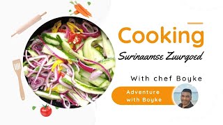 Surinaamse Zuurgoed Komkommer  Rode ui  How to make Tasty Sweet Sour Cucumbers [upl. by Druci]