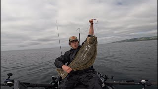 Two 40inch halibut in one day kayak [upl. by Belvia]