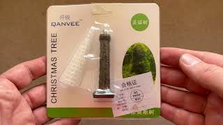 Unboxing Christmas Tree Qanvee for Moss Aquarium [upl. by Crawford]