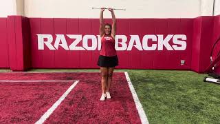 Beginner Razorback Twirler Day 2024Music [upl. by Nortna]