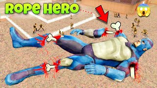 I Broked 206 Bones Of Rope Hero  Gta 5 Gameplay [upl. by Euqirrne]