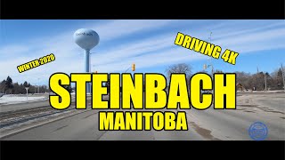 Steinbach Manitoba Canada  Driving in 4K [upl. by Jillayne46]