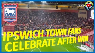 IPSWICH TOWN FANS AFTER WINNING AWAY AT MIDDLESBROUGH [upl. by Emyle]