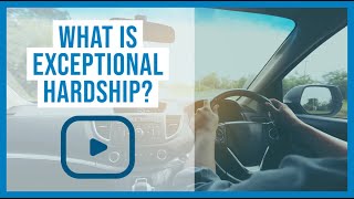 What is Exceptional Hardship Understanding Exceptional Hardship Applications  UK Motoring Law [upl. by Jobye880]