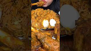 Eating Mutton Curry Eggs Biryani Saladmukbang asmrvideo eating shortsvideo [upl. by Russ381]