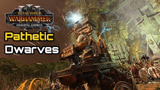 The Miserable Pathetic Dwarves Thrones of Decay DLC  Total War Warhammer 3 Immortal Empires [upl. by Atiuqal]